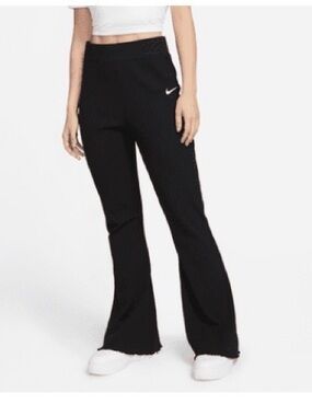 Nike Women’s Black Flared Logo Pants